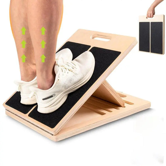 Elevate Your Stretching Routine with Our Adjustable Wooden Slant Board - Perfect for Calf Stretching, Leg Exercises, and Physical Therapy!